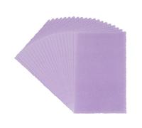 Ideen mit Herz Lot de 20 feuilles de papier transparent - Avec bord vergé - 9 cm x 14 cm - 130 g/m² - Violet