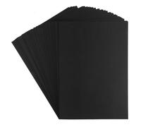 Ideen mit Herz Lot de 50 cartons de couleur de qualité supérieure - Carton photo - Format A4 (noir - 300 g/m²)