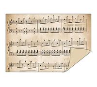 Ideen mit Herz Lot de 50 feuilles de papier décoratif au design duo - 1 côté avec décor - 1 côté uni - 10 x 15 cm - Papier pliable - Papier de bricolage - Papier décoratif - 110 g/m² - Notes / beige