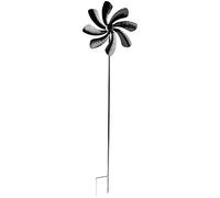 Ideen mit Herz Moulin à vent design 2, Ø 29 cm, hauteur 107 cm, noir.