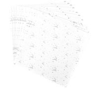 Ideen mit Herz Papier calque | 100 feuilles | 110 g/m² | papier plié idéal pour réaliser des étoiles ou origami| papier artisanal transparent de Noël (cerf | blanc/argent, 20 x 20 cm)