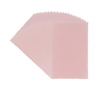 Ideen mit Herz Papier transparent - Avec bord vergé - 9 cm x 14 cm - 130 g/m² - 20 feuilles (vieux rose)