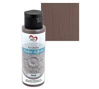 Ideen mit Herz - Peinture acrylique à effet poudré - 70 ml - Aspect vieilli - Haute couverture - Hautement pigmentée - À base d'eau (tabac)