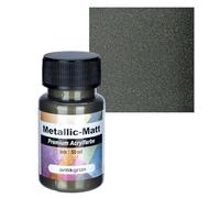 Ideen mit Herz Peinture acrylique métallique mat de qualité supérieure - Peinture opaque mate avec effet métallique - À base d'eau - 50 ml (vert antique)