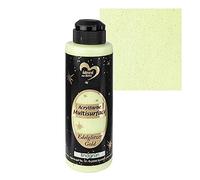 Ideen mit Herz Peinture acrylique multisurface Edelglitzer | Peinture universelle à base d'eau | avec un éclat doré noble | 180 ml (vert clair)