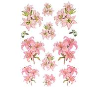 Ideen mit Herz Planche d'autocollants 3D en relief | Autocollant | Qualité supérieure gaufré avec effet 3D | Feuille DIN A4 avec différents motifs (lys 05)