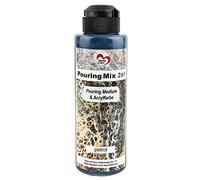 ideen mit herz Pouring Mix 2en1 | Medium de lissage et peinture acrylique | médium de coulage déjà intégré dans la Peinture, Aucun mélange requis | 180 ml (essence)