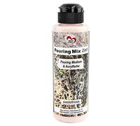 ideen mit herz Pouring Mix 2en1 | Medium de lissage et peinture acrylique | médium de coulage déjà intégré dans la Peinture, Aucun mélange requis | 180 ml (rose pastel)