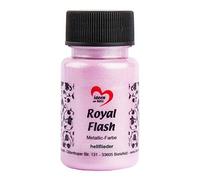 ideen mit herz Royal Flash | peinture métallique acrylique | brillance métallique, avec de fines particules de paillettes | séchage rapide | à base d'eau | 50 ml (lilas clair)
