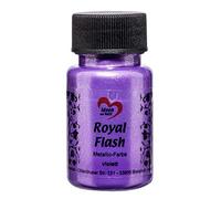 ideen mit herz Royal Flash | peinture métallique acrylique | brillance métallique, avec de fines particules de paillettes | séchage rapide | à base d'eau | 50 ml (violet)