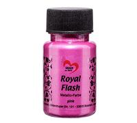 ideen mit herz Royal Flash | peinture métallique acrylique | brillance métallique, avec de fines particules de paillettes | séchage rapide | à base d'eau | 50 ml (fuchsia)
