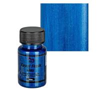 Ideen mit Herz Royal Flash Peinture pour verre, métallisée, avec particules de paillettes les plus fines, 50 ml (bleu)