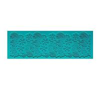 Ideen mit Herz Tapis de décoration en Silicone | Moule en Silicone pour Fondant | Hauteur : 2 mm | Design Dentelle | Bricolage de Bordures | façonner des fondants (Design 30 | 30 cm x 10 cm)