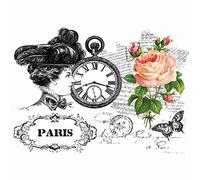 Ideen mit Herz Transfert à repasser Color - Format A4 - Filigrane sans fond - Pour décorer t-shirts et sacs avec motifs thermocollants - Repassage rapide et facile - Série nostalgie - Design textile