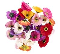 Idées avec des fleurs décoratives en forme de cœur - Fleurs artificielles - Différentes variétés - Environ Diamètre de 4-5 cm :