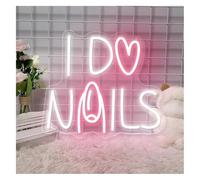 Idées cadeaux créatives pour enseignes lumineuses Enseigne lumineuse Je fais des ongles - Décoration murale pour chambre à coucher Entreprise(And)
