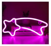 Idées cadeaux créatives pour enseignes lumineuses Enseigne lumineuse néon effet météore, idéale pour une fête d'anniversaire, les vacances, chambre d'enfant ou toute autre(B)