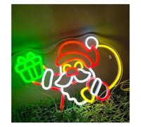 Idées cadeaux créatives pour enseignes lumineuses Pour lampe néon pain d'épice pour enseigne LED décoration de pièce artistique(B)