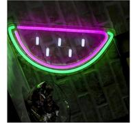 Idées cadeaux créatives pour enseignes lumineuses Pour lampe néon pastèque pour enseigne pour alimenté luminosité réglable 20 cm x 30(A)