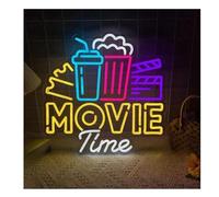 Idées cadeaux créatives pour enseignes lumineuses Pour les enseignes lumineuses au néon pour le cinéma, la décoration murale artistique et panneaux(55cmx55cm)