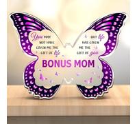 Idées cadeaux en forme de papillon en acrylique pour maman - Idées cadeaux de la part de sa fille et de son fils, pour la Saint-Valentin, un anniversaire, la fête des mères, Noël