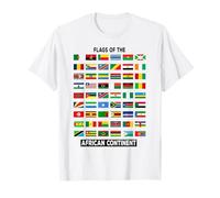 Idées de Costumes de Drapeau de l'Afrique pour Les Enfants Drapeaux du Continent Africain T-Shirt