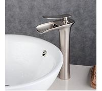 iDeko® Robinet Mitigeur lavabo cascade vasque salle de bain haut nickel bronzé