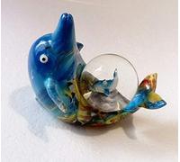 Idellia Boule À Neige Dauphin en Verre ET en RÉSINE