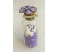 IDELLIA Petite Bouteille en Verre Magnet Sable ET Coquillages