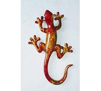 IDELLIA Petite Salamandre Jaune Orange Marron Decoration en RESINE