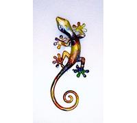 Idellia Salamandre en RESINE Verte Beige Brillante A Poser OU A ACCROCHER