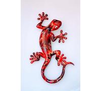 IDELLIA Salamandre Rouge ET Noir DÉCORATION en RÉSINE Tres Grand MODÈLE