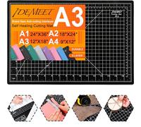 Idemeet Densité améliorée Tapis de découpe auto-cicatrisant, 45,7 x 30,5 cm, tapis de couture rotatif pour travaux manuels, protection de table à lame à 5 plis, planche à découper pour tissu, cuir