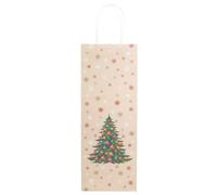 Idena 1 sac à bouteilles de Noël en forme de sapin de Noël 12 x 9 x 36 cm