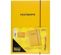 Idena 10021 - Chemise à courrier en PP, DIN A4, avec élastique, jaune, 1 pièce, 23,7 x 32,3 cm
