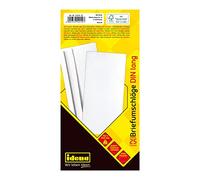 Idena 10219 - Enveloppes longues, 75 g/m², autocollantes, sans fenêtre, blanc, 25 pièces