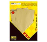 Idena 10241 - Enveloppes DIN A4 90 g/m² autocollantes sans fenêtre Lot de 10 FSC, marron