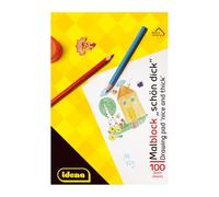 Idena 10390 - Bloc de papier à peinture, A4, 100 feuilles, 70g/m², bonne épaisseur, 1 pièce