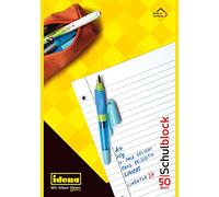 Idena 10393 - Bloc scolaire, DIN A4, 50 feuilles, 70 g/m², ligné, perforé