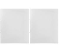 Idena 10427 - Classeur à anneaux format A4, 2 anneaux de 16 mm de diamètre, largeur de dos 20 mm, blanc, 1 pièce (Lot de 2)