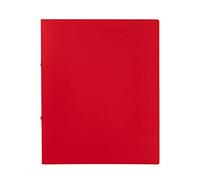 Idena 10432 - Classeur à anneaux format A4, 2 anneaux de 16 mm de diamètre, largeur de dos 20 mm, rouge, 1 pièce