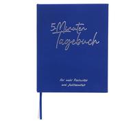 Idena 10857-5 Minute Diary Agenda de gratitude 160 pages Bleu 16 x 19,7 cm
