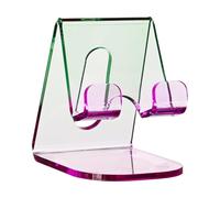 Idena 11365 - Support pour téléphone portable en plastique violet-vert, support pour smartphones, env. 6,5 x 8 x 8,5 cm, adapté au bureau et à la maison