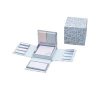 Idena 11370 - Bloc-notes dépliable avec notes adhésives et bande adhésive, distributeur pratique dans une boîte à rabat, adapté au bureau, à l'école et à la maison, compact et polyvalent