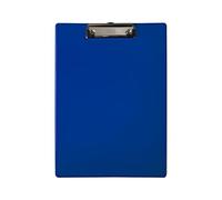 Idena 11374 - Planche à pince pour DIN A4, format vertical, Clipboard recouvert de PVC bleu, vérifié FSC-Rec