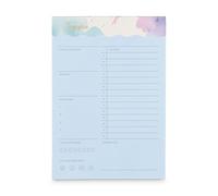 Idena 11379 - Bloc-notes agenda journalier, format DIN A5, bloc de 52 feuilles, papier 100 g/m², 1 jour par page