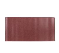 Idena 11382 - Sous-main en cuir PU, 80 x 40 cm, sous-main antidérapant en bordeaux-vieux rose, utilisable des deux côtés et lavable