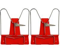 Idena 12083 - support de lecture avec arceau métallique, rouge, 1 pièce (Lot de 2)