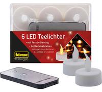 Idena 124CB-CK041 6 bougies chauffe-plat LED Idena blanches