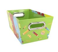 Idena 20170-Boîte Rigide, Panier de Rangement avec poignées métalliques, env, Carton, Multicolor, ca. 27,9 x 17,8 x 12,7 cm